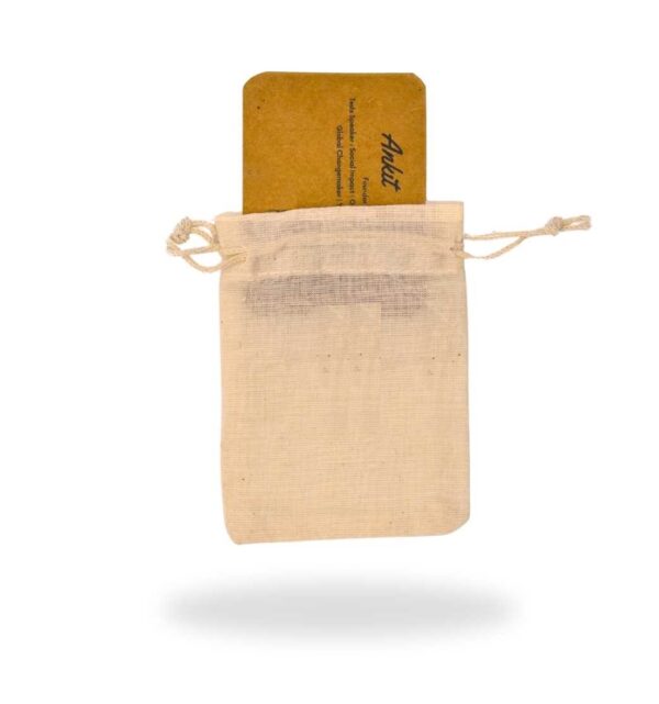Visiting Card + Cotton Mini Jute Pouch