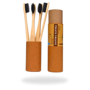 BAMBOO TOOTHBRUSH WITH CHARCOAL BRISTLE