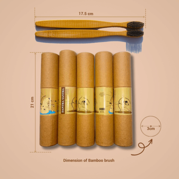 BAMBOO TOOTHBRUSH WITH CHARCOAL BRISTLE - Image 7